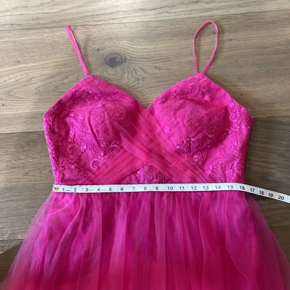 Azazie Layla Dress In Pink/Fuchsia Size A14 - Picture 10 of 16